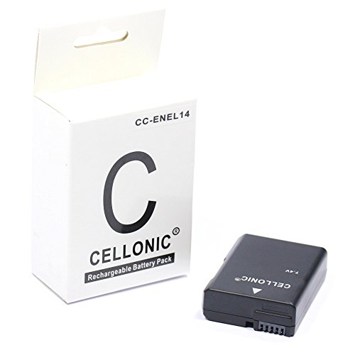 CELLONIC   Batterie premium pour Nikon D5600 D5500 D5300 D5200 D5100  Nikon D3400 D3300 D3200 D3100  Nikon Df  Nikon CoolPix P7800 P7700 P7100 P7000  1050mAh  EN-EL14  EN-EL14a Batterie de rechange  Accu remplacement