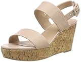  ESPRIT Damen Anna 2 BND sdl Plateausandalen, Beige (Nude), 38 EU