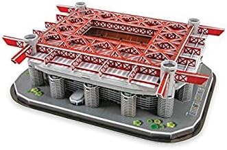 Nanostand San Siro Inter De Milan Puzzle - Red/Grey, Size One by NANOSTAND
