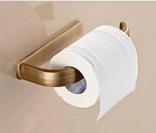 TER European Solid Brass Towel Rack/Tissue-Paper Basket/ Toilet Roll Holder/ Paper Towel Basket/Bathroom Rustic Toilet Paper Holder/Tray-C