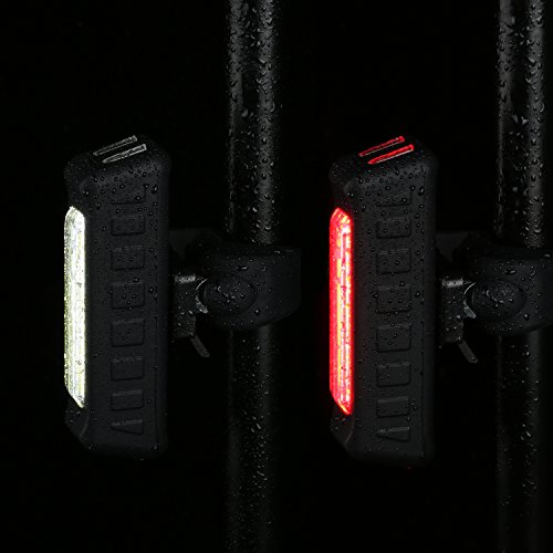 Akale Wiederaufladbare Fahrrad Rücklicht hinteres Rücklicht Helm LED Licht 100 Lumen - 4