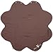 Wallaboo Baby Blanket Fleur, Supersoft 100% Cotton, For Pram, Moses Basket or Crib and Travel, Chocolat