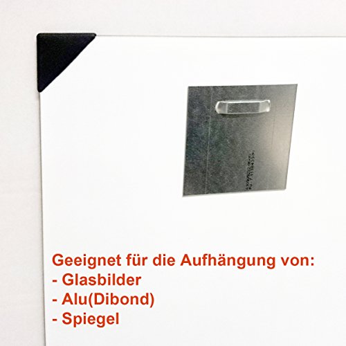 Haftbleche / Spiegelaufhänger SET (+ Abstandhalter) - 3