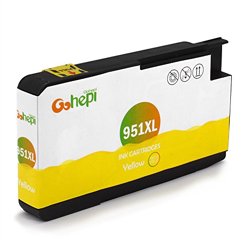 Gohepi 950XL/951XL Kompatibel für Druckerpatronen HP 950XL 951XL, 2 Schwarz/Blau/Rot/Gelb 5er-Pack Arbeiten mit HP Officejet Pro 8620 8610 8600 Plus 276dw 8100 8615 251dw 8625 8660 8640 8630 Patronen - 7