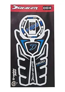 Open Throttle Racers Bajaj Dominar 400 Compatible Tank Pad combo Blue-Black