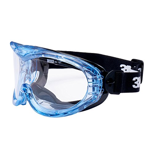 3M FheitF Fahrenheit Vollsichtbrille, AS, AF, PC, Schaumstoff, Indirekte Belüftung, Nylon Kopfband, Inklusive Mikrofaserbeutel, Klar - 2