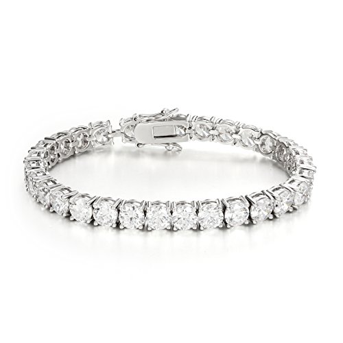 Ananth JewelsSomma 6mm Solitaire Tennis Bracelet with Swarovski Zirconia for Women