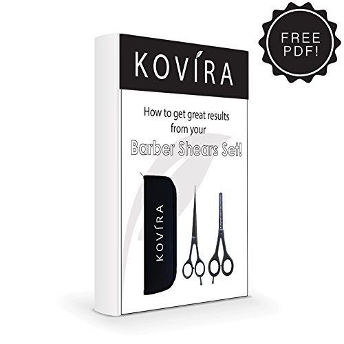 Kovira – Professionelle Frisörscheren Barbier Effilierschere Haare Schneiden & Ausdünnen/Volumen Scheren Set Gesamtlänge 16,5cm – Rasiermesserscharf Japanischer Stahl&Feineinstellung Spannungsschraube - 8