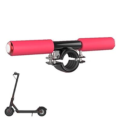 MagicBike [MagicBike®] Guidon Enfant Lumineux Trottinette Electrique Xiaomi M365 - Avertisseur Intégré pour la sécurité des Enfants - 3 Fonctions (lumière continue - clignotant - sans lumière) - Grip en Éponge souple pour le confort des enfants