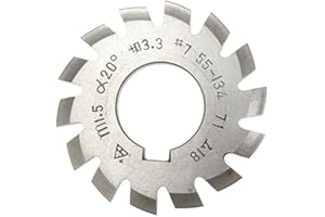 EsportsMJJ Módulo 1,5 Pa20 Alesaje 22 Mm #1-8 Fresa De Engranaje Espiral Hss-7#