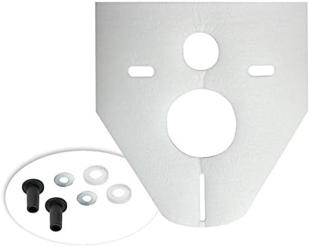 Otto Haas soundproofing Set for Wall-Mounted Toilet, Bidet Standard, 4 mm, White, 7440