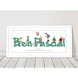 Personalisiertes Kinderzimmerbild Namensbild Geschenk Geburt Taufgeschenk Patenkind Mädchen Jungen Baby erster Geburtstag