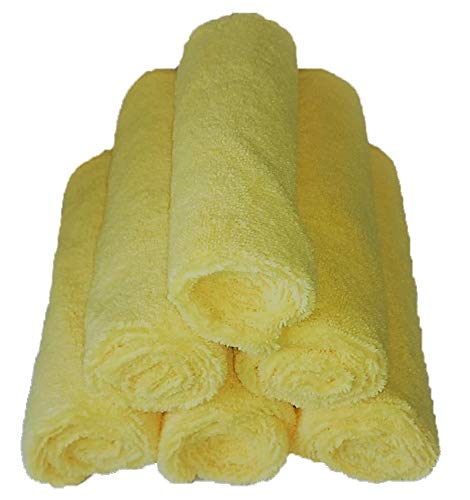 NanoTech SST Panni Super Morbidi in Microfibra - 40 cm x 40 cm - Confezione da 6 - Senza Pelucchi - AntiGraffio - La Trama più Spessa fornisce Una Maggiore assorbenza