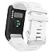 Produktbild MoKo Sport Armband für vívoactive HR - Silikon Ersatz-Uhrenarmband Uhrenarmband Einstellbar Armband Replacement Wechselarmband watch band für Garmin vívoactive HR Sport GPS-Smartwatch, Weiß