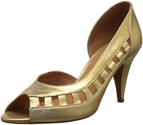 Schmoove Women’s Odissey Open Open-Toe Pumps gold Size: 6 UK