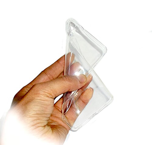 TBOC Pack  Funda de Gel TPU Transparente   Protector Pantalla Vidrio Templado para bq Aquaris E5 4G  Funda de Silicona Ultrafina y Flexible  Protector de pantalla Resistente a Golpes  Ca  das y Ara  azos 
