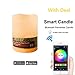 Produktbild Magic Smart LED Bluetooth Kerzen Mit Handy-App Flammenlose Teelichter, flackernde Kerze, elektrische Kerzenlichter Batterie Weihnachtskerzen Deko für Weihnachten, Hochzeit, Geburtstags, Party