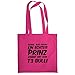 Produktbild TEXLAB - Ein echter Prinz kommt mit dem T3 Bulli - Stoffbeutel, pink