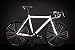 Produktbild 28" Zoll Alu Rennrad Single Speed Race Bike Fixi Fahrrad Fixed Gear Rh 56cm weiss