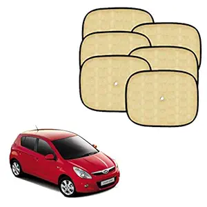 Sykit Car Window Shade, Auto Sunshade for Blocking UV Ray and Protecting Sunshade for Hyundai i20 (Set of 6)