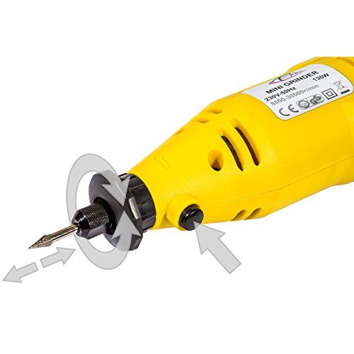 TecTake® Mini-Schleifer Schleifmaschine 243 teilig inklusive Koffer 130Watt - 8