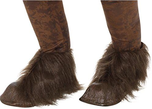 Confettery – Christmas Fancy Dress Costume Accessory Reindeer Hooves Shoe Covers, Brown