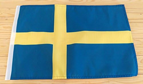 SilverbakSWEDEN FLAG - 45cm x 30cm - 18" x 12" Gifts