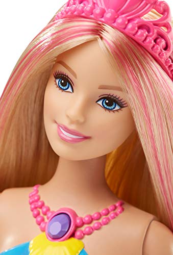 Barbie DHC40 - Dreamtopia Regenbogenlicht Meerjungfrau Puppe mit Lichtershow, Spielzeug für die Badewanne, Spielzeug ab 3 Jahren - 4