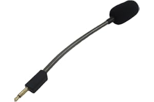 Yaowanguan Mic Microphone Replacement for Razer BlackShark V2/V2 Pro/V2 SE Gaming Headset,Detachable 3.5mm Game Boom BlackShark V2/V2 Pro/V2 SE Mic Microphone w/Foam(Black)