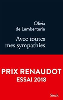 Avec toutes mes sympathies par de Lamberterie