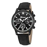 Uhr, Malloom Luxus Quarz Sport Militäred elstahl Vorwahlknopf Lederband Armbanduhr Gents Luxus Elegant Kleid Mode Uhr