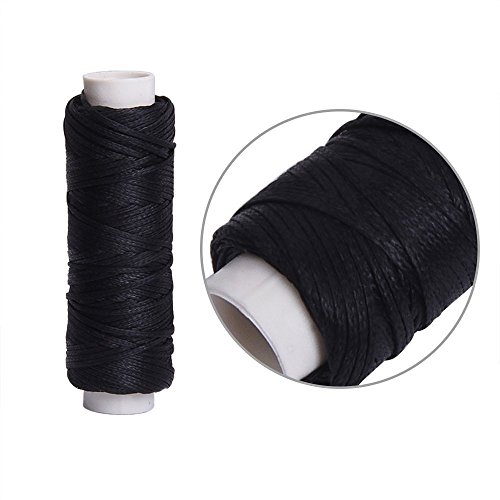 Nähen Set 11 tlg Nähnadeln gewachsten Faden Leder Nadel Fingerhut für Leder Handwerk Nähen Werkzeug leather DIY Sewing Craft Tool - 5