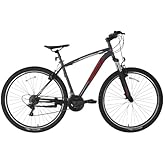 Bisan Leon Erkek Dağ Bisikleti 48Cm V 27.5 Jant 21 Vites Mat Gri Turuncu
