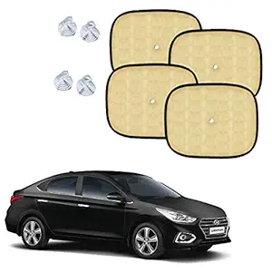 Sykit Car adorable Beige Sun Shades for Side and Rear Window for Volkswagen Tiguan (Set of 4)