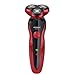 Produktbild HDTRJUK Elektrorasierer wiederaufladbare Smart Bartmesser Herren Rotary 3 Messerkopf Anti-Scratch Messer rot