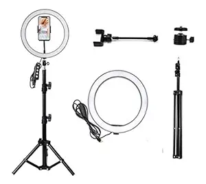 SAIELLIN 18 Inches Big LED Ring Light with 3 Coloring Brightness Level for Video Shooting | Photo-Shoot | You-Tube | Blog's & Many More Compatible with Smartphones and Camera (18 Inch New)