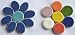 Produktbild Keramik Mosaik Set:10 oval blau und 10 rund bunt für Blüten, Blumen, Dekoration und mehr ca. 35g