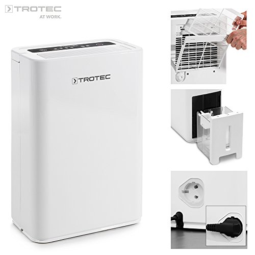 TROTEC Komfort Luftentfeuchter TTK 52 E (max.16 L/Tag), geeignet für Räume bis 78 m³ / 31 m²