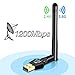 Produktbild Carantee WLAN Adapter, WiFi Adapter USB WLAN Stick 1200Mbit/s mit 5dBi Antenna, AC Dualband Wireless Adapter (5.8G/867Mbps+2.4G/300Mbps), WLAN Adapter für Windows XP/Vista/7/8/10 Mac OS