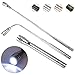 Produktbild KIMILAR Einziehbares LED Taschenlampe Teleskop Verlängerung Fackel Licht mit Magnetisches Pick Up Tool (Max Length 57cm) Einschließlich Batterien (Argento)