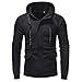 Produktbild serliyHerren Kapuzenpullover Sweatjacke Reißverschluss Hoodie Langarm Kapuzenpulli Oberteil Hochwertige Baumwollmischung Sport Style Casual Alltag Modellauswahl
