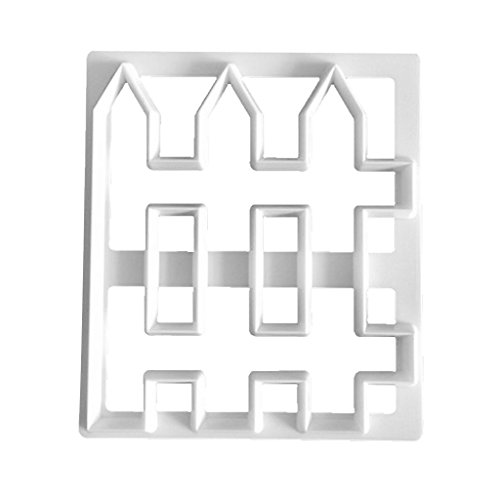 MagiDeal Backen Keks Ausstecher - Set aus Plastik Ausstechformen Backen Fondant Cookies, Tortendekorationen - 1pcs Mini-Zaun, 7.2x8.3cm