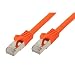 Produktbild RJ45 Patchkabel S/FTP,PIMF, Rohkabel CAT 7 Halogenfrei, orange, 15,0m