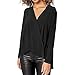 Produktbild ABsoar Pullover Langarmshirt Damen Chiffon Blusen Sexy V-Ausschnitt T-Shirt Streifen Shirts Oberteil Langarm Bluse Tops Übergröße Oberseite S-XXL