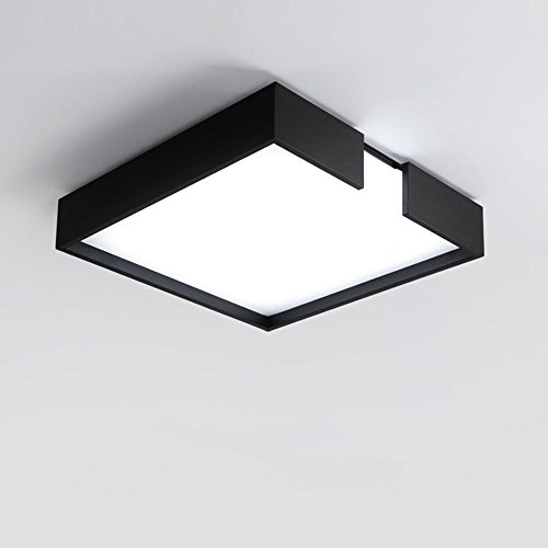Preisvergleich Produktbild DE-Seeksung Deckenleuchte LED Persönlichkeit Wohnzimmer Schlafzimmer Esszimmer Balkone Beleuchtung Quadrat Acryl Rund Schwarz Beleuchtung Durchmesser 16,14 in * Höhe 4,72 in
