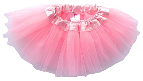 Dancina Baby Girls' Toddlers Tutu Classic Triple Layer Tulle Pink