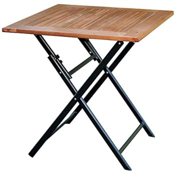 Amazon.de: Klapptisch Holz 70x70 Terrassentisch Eukalyptus ...