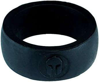 SPARTAN EDITION Men«s Silicone Wedding Rings, Exclusive Design By Kapowaii, High Quality Band Ring for Finger, Resistant Durable Rings, Water, Work, Sport Activities, Lifetime Guarantee, Premium Presentation, Perfect Gift for an Active Person, Actual Lifestyle