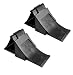 Produktbild 2 x Unterlegkeile mit Halter Schwarz Bremskeile Anhänger PKW Hemmschuhe