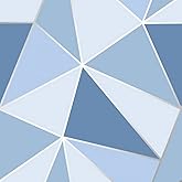 Fine Decor Apex Geo Sidewall Wallpaper, Blue - View #5